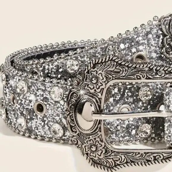 Felt's Fun Finds Silver Glitter Belt - Picture 2 of 2